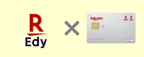 楽天エディのアイコンと楽天カードの券面画像