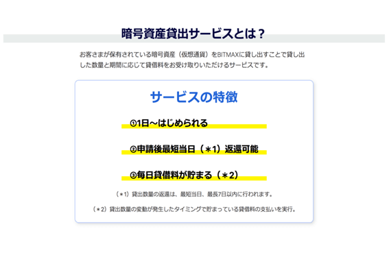 暗号資産貸し出し